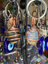 Load image into Gallery viewer, Crystal Evil Eye Keychains