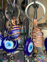 Load image into Gallery viewer, Crystal Evil Eye Keychains