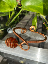 Load image into Gallery viewer, Carnelian Crystal Copper Bracelet / Arm Cuff