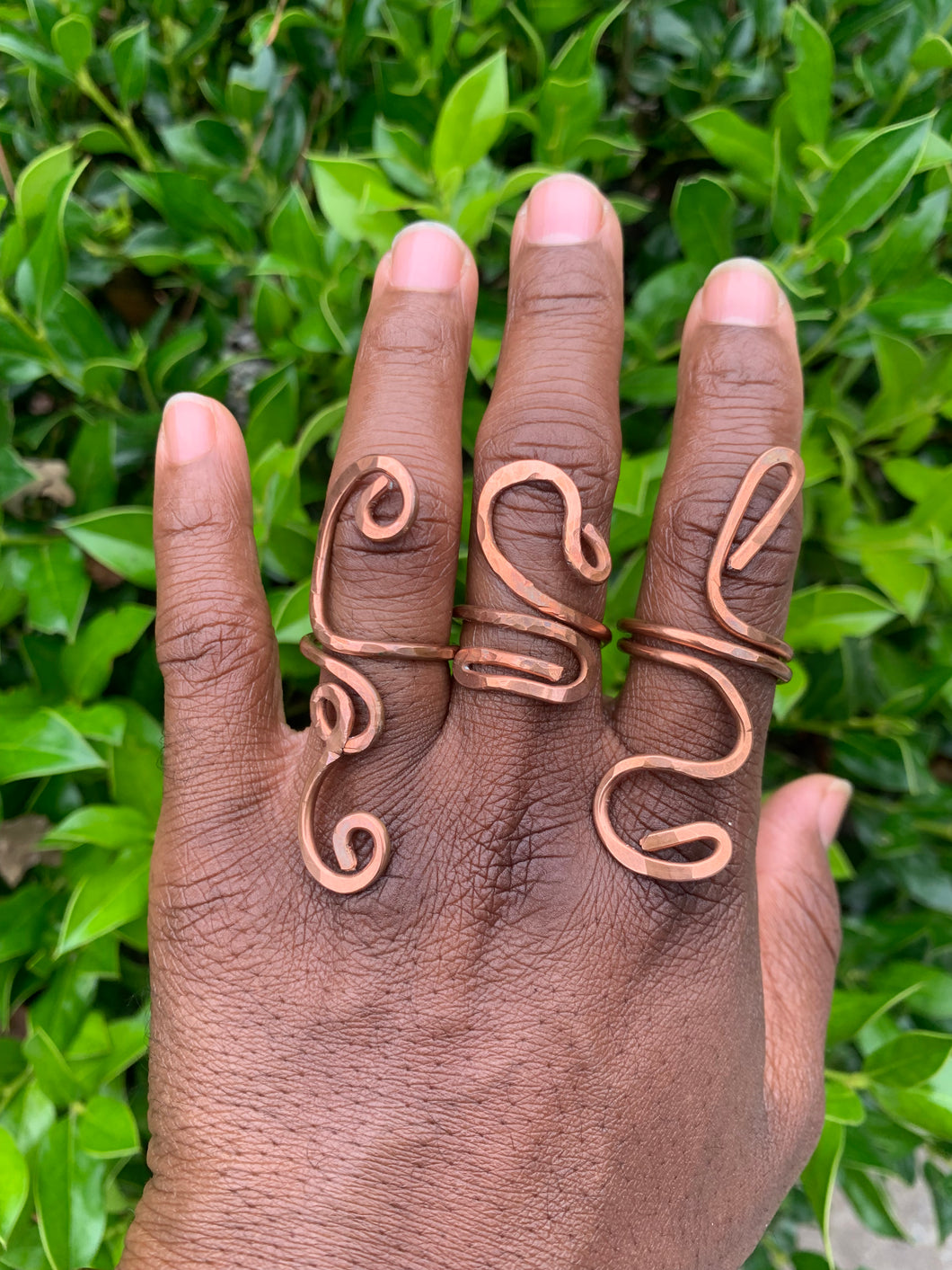 Hand Hammered Copper Rings