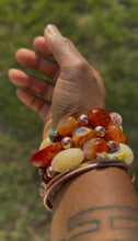 Load image into Gallery viewer, Carnelian and Calcite Bracelet
