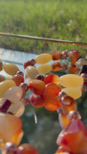 Load and play video in Gallery viewer, Carnelian and Calcite Bracelet
