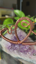 Load and play video in Gallery viewer, Hand Hammered Copper Bracelet/Arm Cuff
